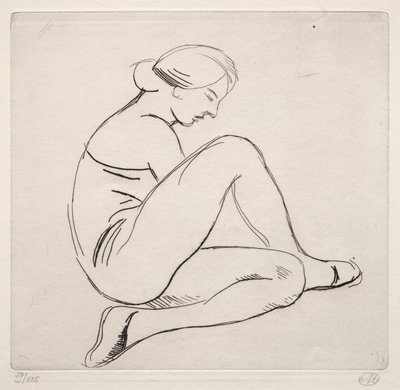 Istuva nainen tekijältä Aristide Maillol