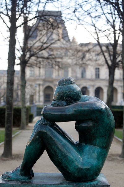 Tuileries Garden, Aristide Maillol, Yö, Pariisi, Ranska (kuva) tekijältä Aristide Maillol
