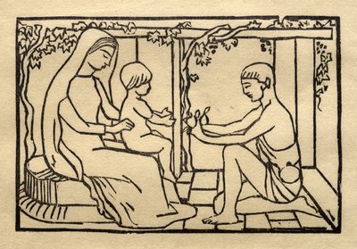 Lucina hymyilee pojalleen tekijältä Aristide Maillol