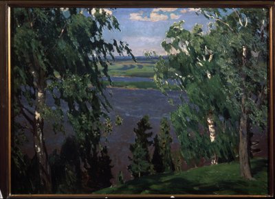 Vihreä melu. Arkadi (Arkady) Aleksandrovich Rylovin (1870-1939) maalaus, öljy kankaalle tekijältä Arkadij Aleksandrovic Rylov
