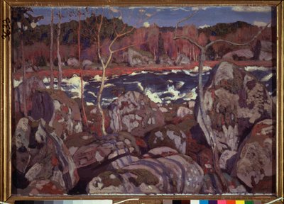 Kevät Suomessa. Arkadi (Arkady) Aleksandrovich Rylovin (1870-1939) maalaus öljy kankaalle tekijältä Arkadij Aleksandrovic Rylov