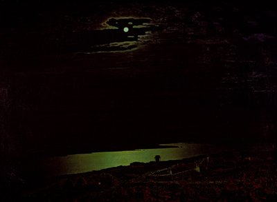 Kuutamoyö Dneprillä, 1882 tekijältä Arkhip Ivanovich Kuindzhi