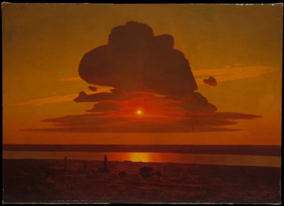 Punainen auringonlasku Dneprillä tekijältä Arkhip Ivanovich Kuindzhi