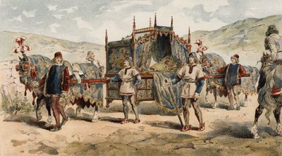 Chatelainen pentue, Burgundin herttuoiden aika, 1400-luku tekijältä Armand Jean Heins