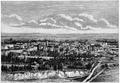Näkymä Blidasta, Algeriasta, 1890 tekijältä Armand Kohl