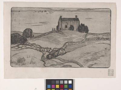 La Maison Du Pendu (hirtettyjen miehen talo) (etsaus) tekijältä Armand Séguin