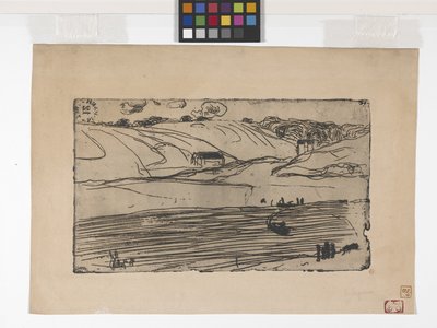 La Pèche (kalastus) (etsaus ja ruletti) tekijältä Armand Séguin