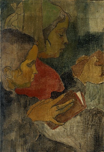 "Bretonin talonpoikanaiset messussa", 1890-luku tekijältä Armand Séguin