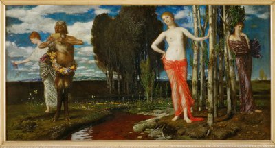 Fruehlingserwachen - Awakening of spring ... (maalaus kankaalle) tekijältä Arnold Böcklin
