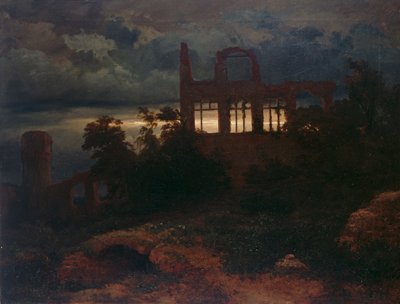 Raunio synkän taivaan alla tekijältä Arnold Böcklin