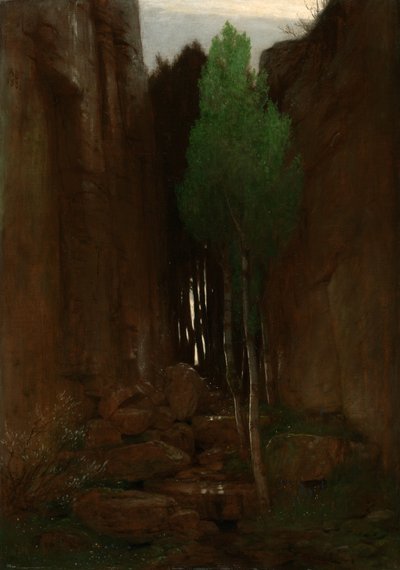 Spring in a Narrow Gorge (Lähde kapeassa rotkossa) tekijältä Arnold Böcklin