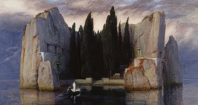 Kuolleiden saari. 1883 (kolmas versio viidestä) tekijältä Arnold Böcklin