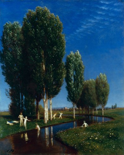 Saksan kieli:  Der Sommertag Kesäpäivä tekijältä Arnold Böcklin