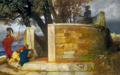 Herkuleen pyhäkkö tekijältä Arnold Böcklin