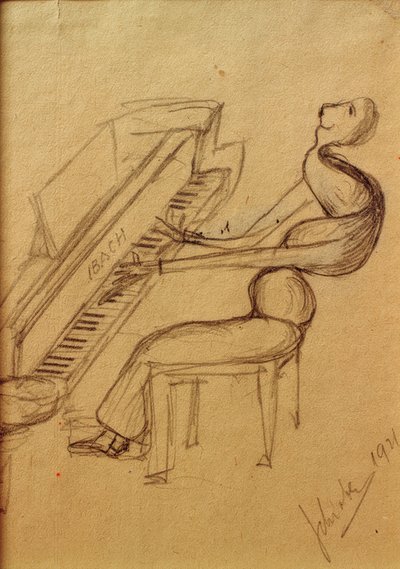 karikatyyri (pianosoitin) tekijältä Arnold Schönberg