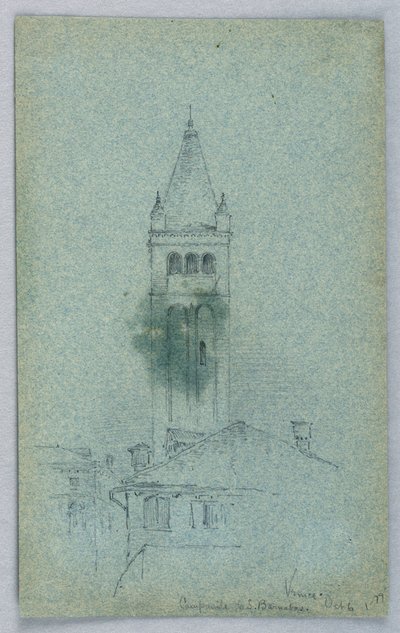 Campanile of St. Barnabas, Venetsia tekijältä Arnold William Brunner