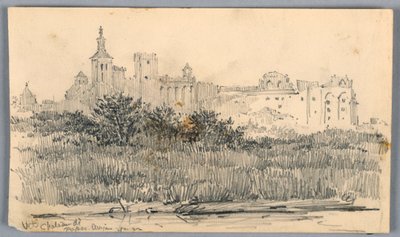 Chateau de Papes, Avignon tekijältä Arnold William Brunner