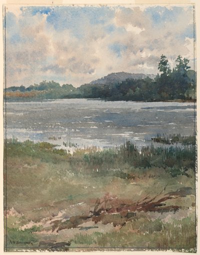 Järven rantamaisema tekijältä Arnold William Brunner