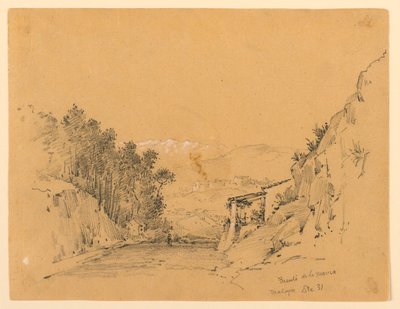 Mountain Pass ja Village tekijältä Arnold William Brunner