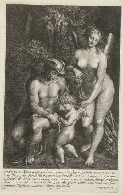 Merkurius ja Venus opettavat Amorille tekijältä Arnold de Jode