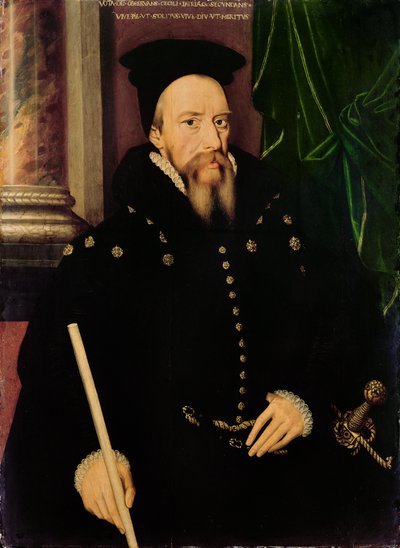 Larawan ni William Cecil, 1st Baron Burghley (1520-98) Lord High Treasurer finn tekijältä Arnold von Brounckhorst