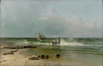 Purjevene rannalla, 1891 tekijältä Arseniy Ivanovich Meshchersky
