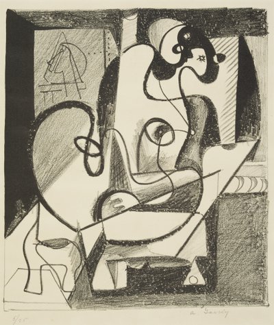 Taidemaalari ja malli tekijältä Arshile Gorky
