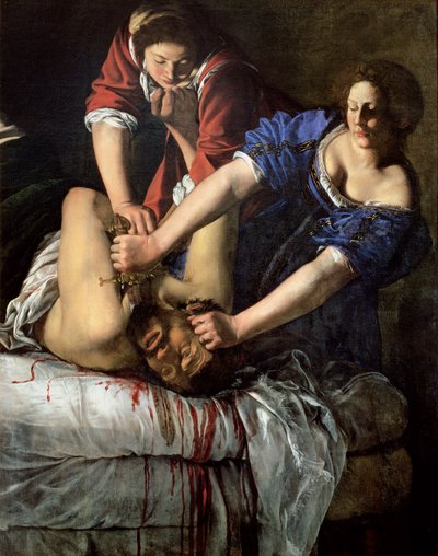 Judith ja Holofernes (paneeli) tekijältä Artemisia Gentileschi