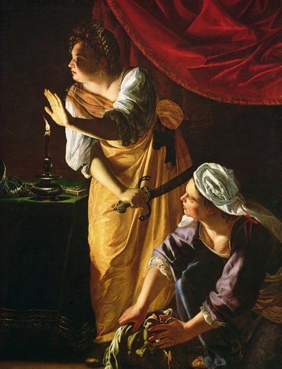 Huonekalut ja erilaiset esineet 1100- ja 1300-luvuilta tekijältä Artemisia Gentileschi