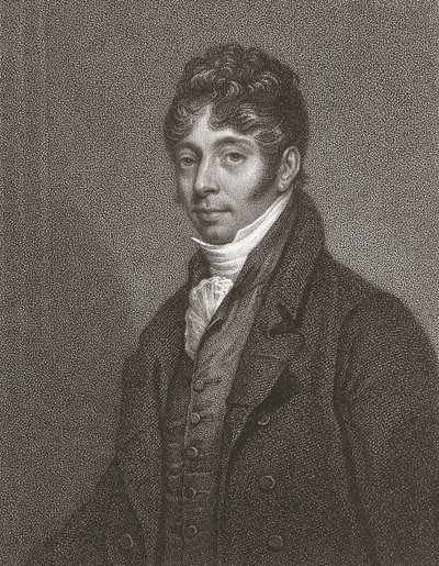 John Cunningham Saunders. Muotokuva. (Tulosta) tekijältä Arthur (after) Devis