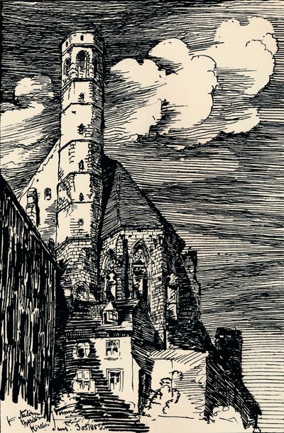 "Italialainen Marienkirche, Wien", 1900 tekijältä Arthur Beresford Pite