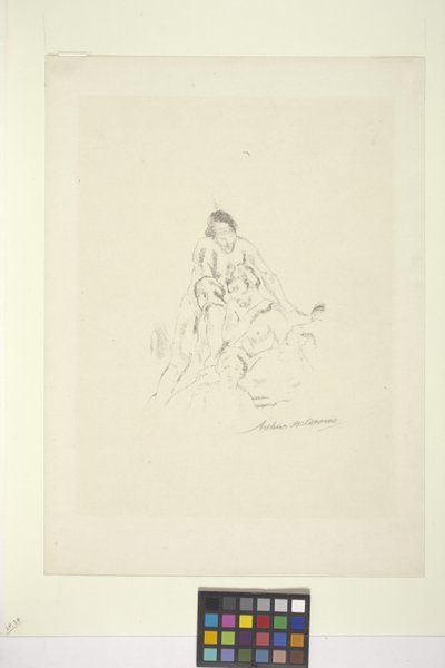 Pyramidi (litografia) tekijältä Arthur Bowen Davies