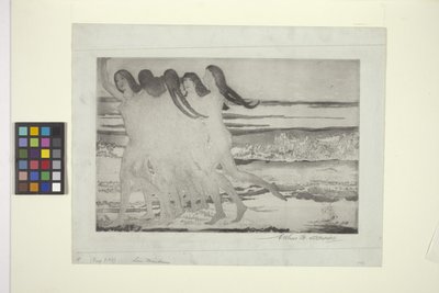 Sea Maidens (etsaus ja akvatinta) tekijältä Arthur Bowen Davies