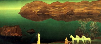 Yksisarviset, 1906 tekijältä Arthur Bowen Davies