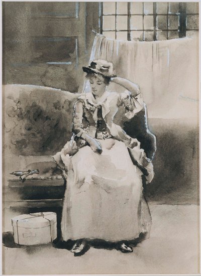 Nimetön (Istuva nainen) tekijältä Arthur Bowen Davies