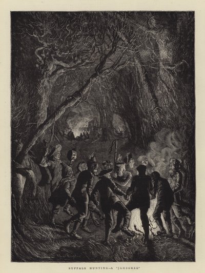 Puhvelinmetsästys, jamboree tekijältä Arthur Boyd Houghton