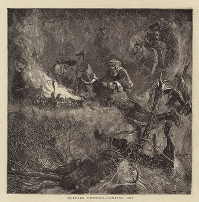 Buffalo Metsästys, telttailu tekijältä Arthur Boyd Houghton