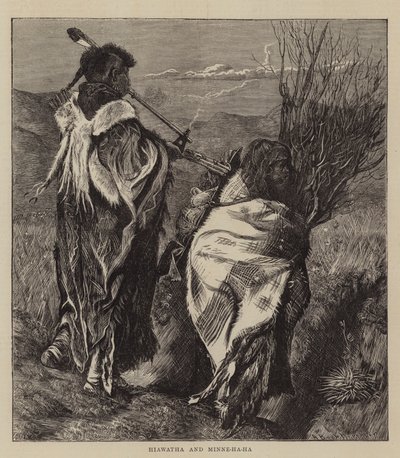 Hiawatha ja Minne-ha-ha tekijältä Arthur Boyd Houghton