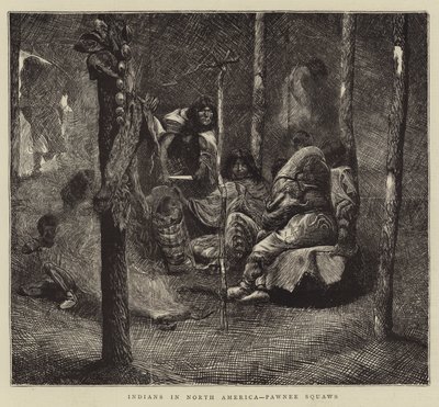 Intiaanit Pohjois-Amerikassa, Pawnee Squaws tekijältä Arthur Boyd Houghton