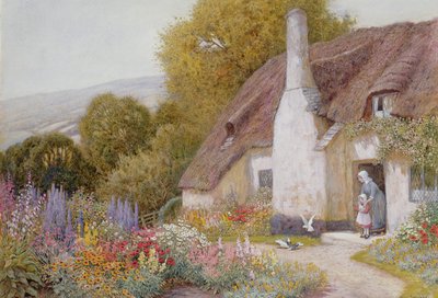Huonekalut ja erilaiset esineet 1100- ja 1300-luvuilta tekijältä Arthur Claude Strachan