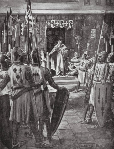 Henrik III ja paronit (litografia) tekijältä Arthur David (after) McCormick
