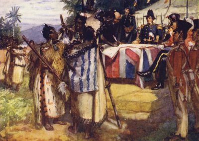 Waitangin sopimuksen allekirjoittaminen tekijältä Arthur David McCormick