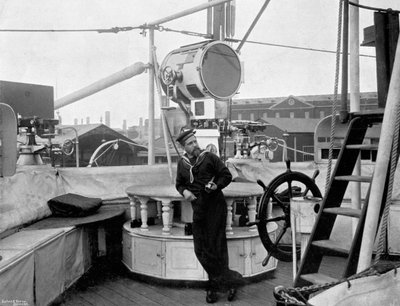 Holofoti HMS Imperieuse-aluksella, 1896 tekijältä Arthur Debenham