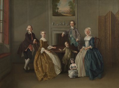 Perheryhmä, 1756 tekijältä Arthur Devis
