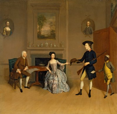 John Orde, hänen vaimonsa, Anne, hänen vanhin poikansa, William ja palvelija tekijältä Arthur Devis