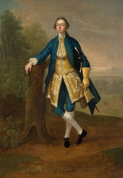 Muotokuva miehestä sinisessä, 1785. tekijältä Arthur Devis