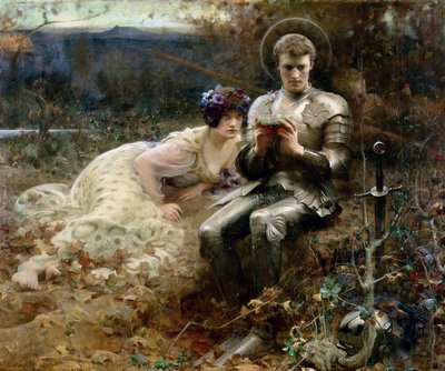Sir Percivalin kiusaaminen tekijältä Arthur Hacker