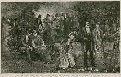 Iltajuhla Royal Botanic Societyn puutarhassa Regent