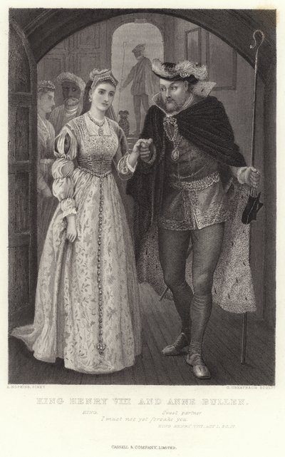 Kuningas Henrik VIII ja Anne Bullen, kuningas Henrik VIII, näytös I, Sc IV tekijältä Arthur Hopkins