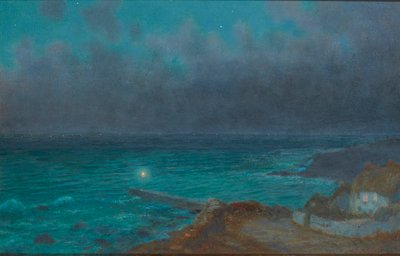 Turvasatama, Cornwall (öljy aluksella) tekijältä Arthur Hughes
